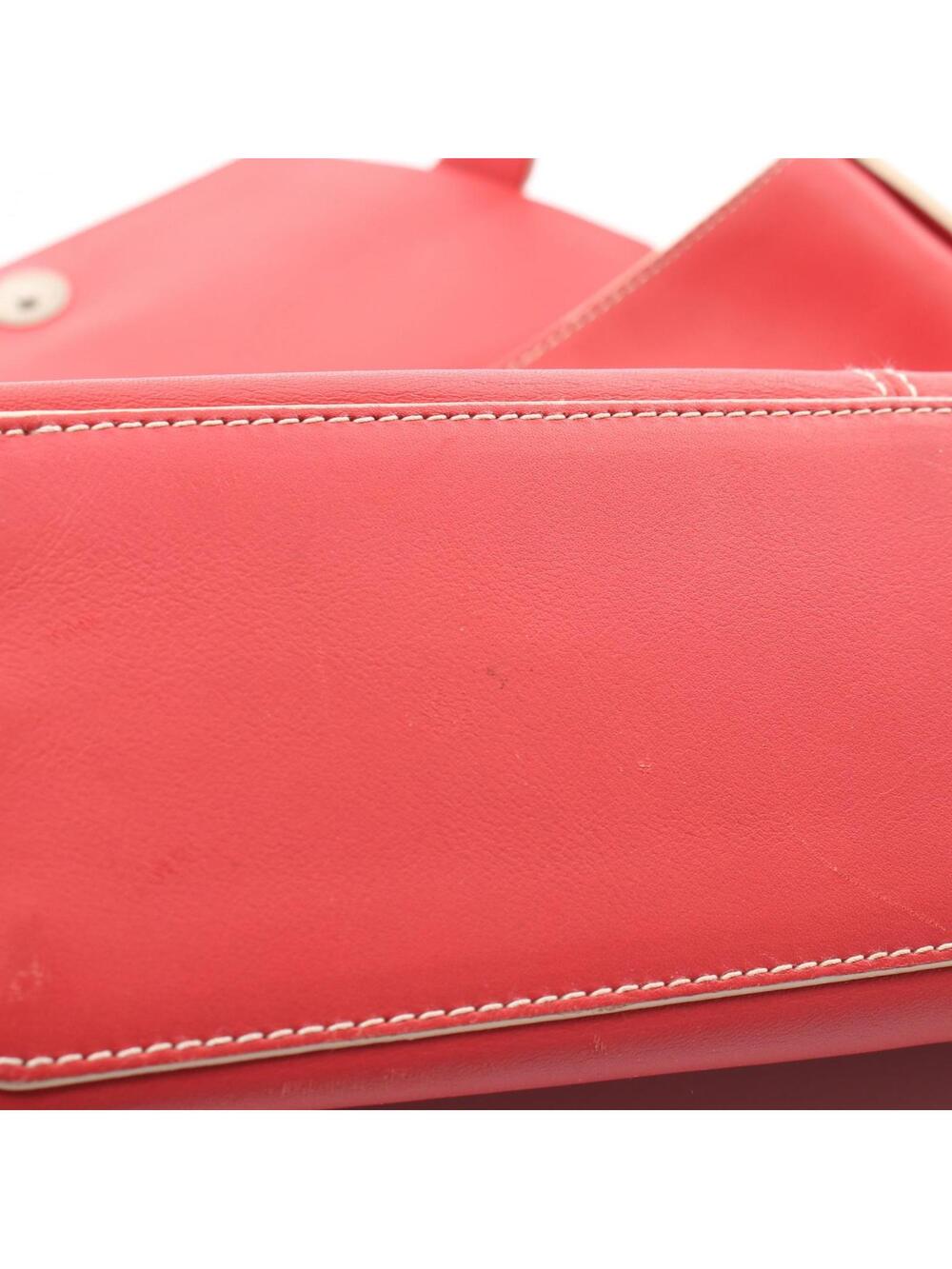 Loewe Shoulder Bag Leather Red Used #272987L43B - Picture 9 of 9
